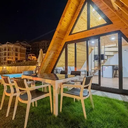 Sleeps 4 Sea And Mountain View Bungalow With Pool Awz 268